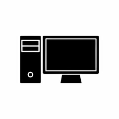 creative details Desktop computer icon Vector Illustration
