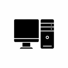 creative details Desktop computer icon Vector Illustration