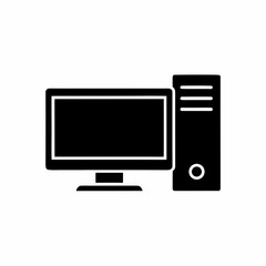 creative details Desktop computer icon Vector Illustration