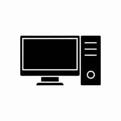 creative details Desktop computer icon Vector Illustration