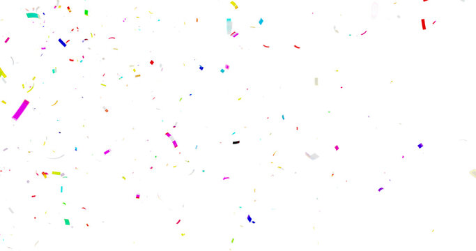 Confetti Transparent Background. Confeti Failling White Background. 3d Rendering Transparent Confeti. Colorful bright confetti isolated on transparent background. gold confetti transparent bg