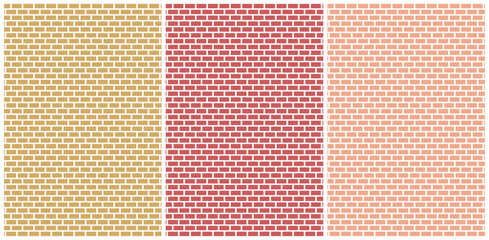 Background simulating common brick walls for websites and graphic resources. Red, Black, Beige Color.