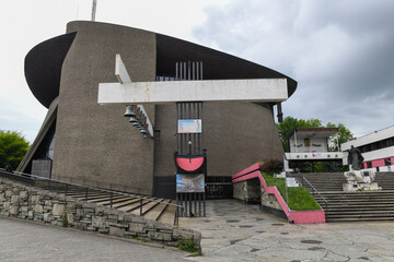 The modern church of Nowa Huta near Cracow on Poland