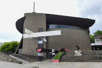 The modern church of Nowa Huta near Cracow on Poland