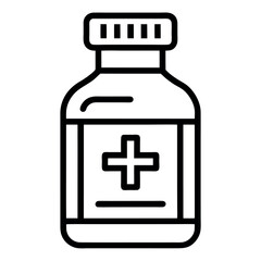 Obraz premium medicine bottle icon vector