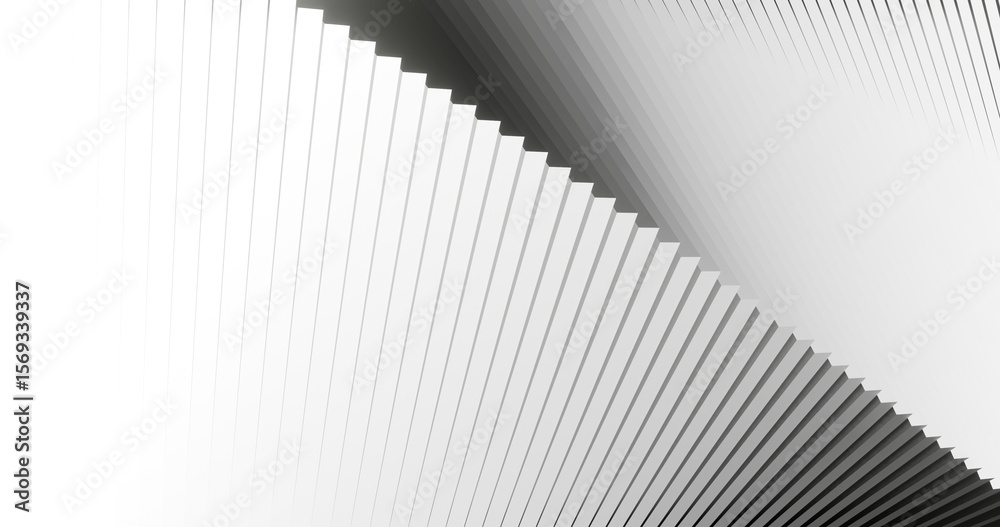 Poster abstract white background geometric pattern of design 3d render