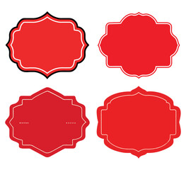 set of vintage labels 