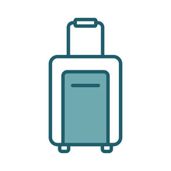 luggage icon vector design template simple and clean