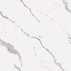 A clean seamless vector tile of white marble with soft grey veins, ideal for digital design, luxury backgrounds, and elegant product textures.