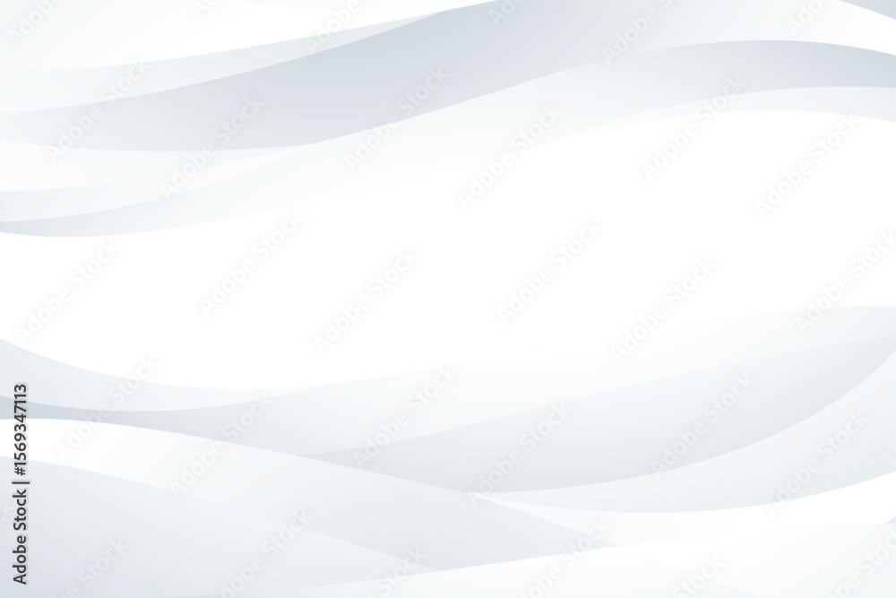 Aufkleber abstract white background with soft flowing curves creating a sense of movement and elegance design 