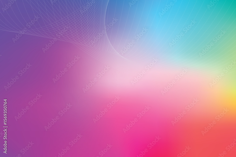 Poster abstract gradient background with vibrant colors blending smoothly from purple to yellow hues creati