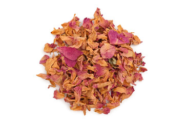 Dried rose petals