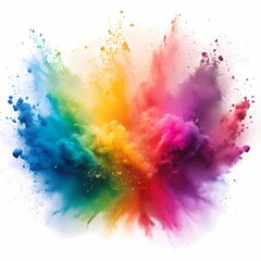 Color Explosion on white background