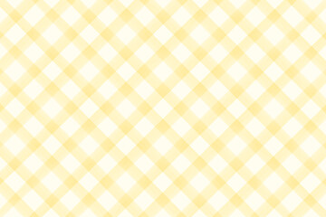 かわいい水彩風の黄色のチェック柄背景　イラスト　ベクター