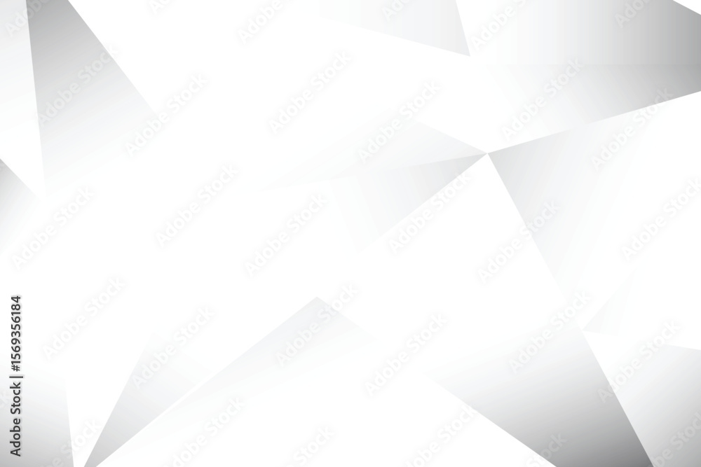 Poster abstract white and gray polygonal background with sharp geometric shapes and subtle light gradient i