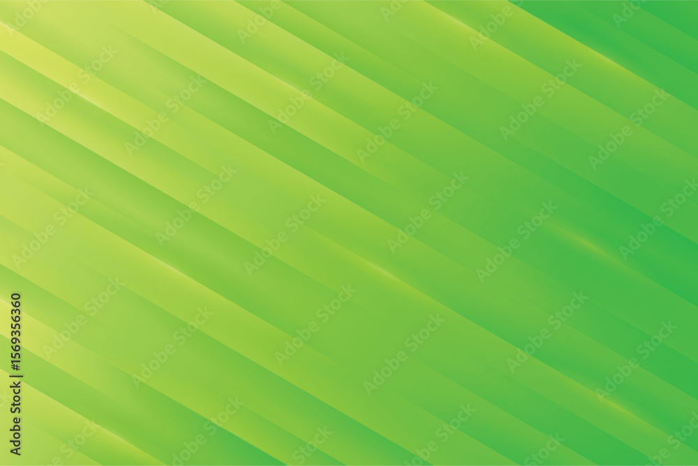 Poster diagonal green gradient stripes creating an abstract modern background with light and shadow effects