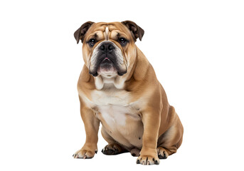 Fototapeta premium A Dignified English Bulldog isolated on transparent background