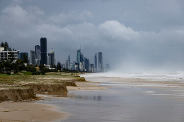 Damaged Gold Coast beaches