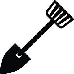 Shovel with Handle Icon