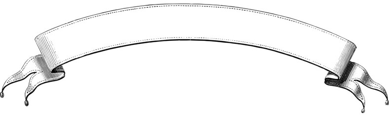 Vintage Banners and Ribbons, Floral Illustrations, vintage design, antique art