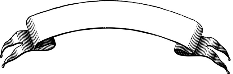 Vintage Banners and Ribbons, Floral Illustrations, vintage design, antique art