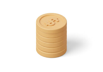 Stack of Coins  Financial Savings, Investment Growth, and Wealth Accumulation