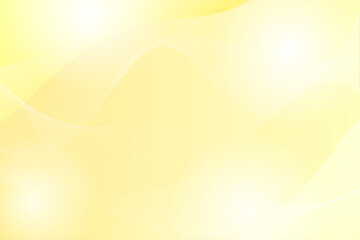 黄色のグラデーション背景と滑らかな曲線デザイン	
