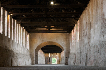 Vigevano, Pavia province, Italy: Strada Coperta, medieval covered street