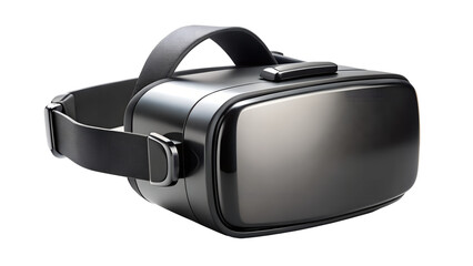 Modern Virtual Reality Headset Isolated on Transparent Background