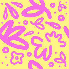 Abstract background with hand drawn pattern design