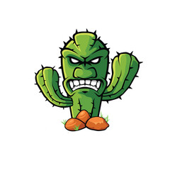 cactus abstract logo modern style