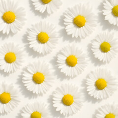 Fototapeta premium daisies on a white background