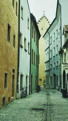 Wandering through the old streets of Regensburg, Germany