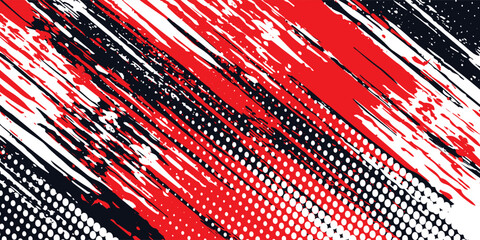 Abstract halftone wave dots background. Futuristic twisted grunge pattern, dots, circles. Vector modern optical pop art texture for posters, business cards and