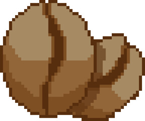 Pixel art Coffee beans twin