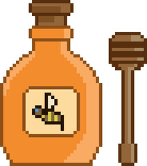 Pixel art Honey syrup