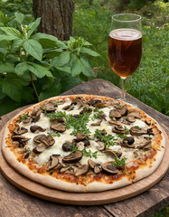 Mushroom pizza