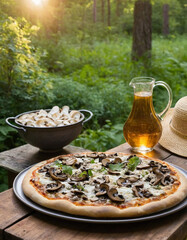 Mushroom pizza