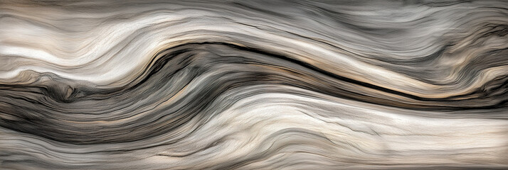 Close-up abstract texture of aged driftwood with natural wavy grain patterns