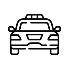 Ready to use outline icon of city cab