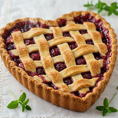 HeartShaped Cherry Pie A Delicious Homemade Recipe