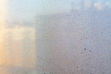 Glass with many condensed water drops
