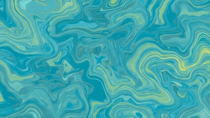 Fototapeta premium An abstract background in vibrant blue and yellow tones featuring dynamic shapes, smooth gradients, and flowing patterns that evoke energy, contrast, and creativity in a visually striking composition