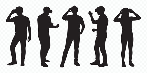 immersive vr silhouette collection showcasing user engagement