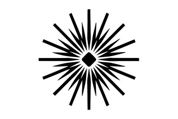 vector illustration of a black star
