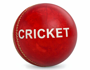 The iconic red cricket ball a symbol of spirited competition and thrilling matches with white