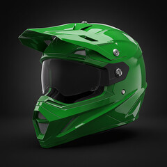 Green Motocross Helmet Protective Gear for OffRoad Riding