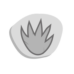 Fossil Footsteps in Rock