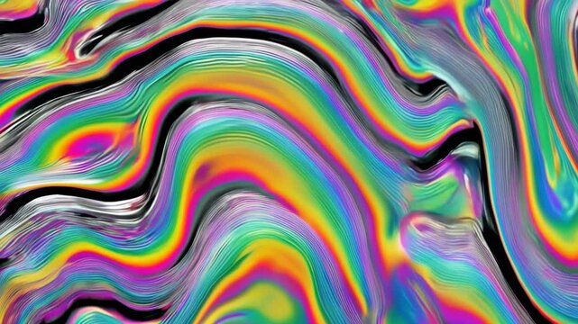 Abstract motion texture with vibrant colors. Features swirling patterns in retro 90s style. Glitchy appearance with a Y2K aesthetic.