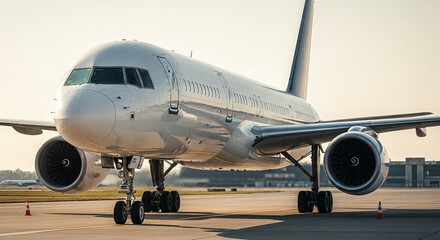 Obraz premium airplane in the airport
